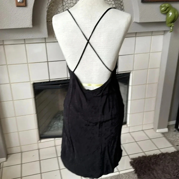 Zara black jacquard slip dress with chain strap Material: satin xs - Picture 3 of 6